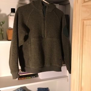 Outdoor voices mega fleece hoodie green small